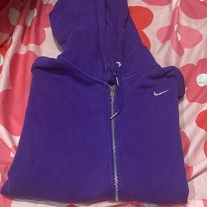 Nike womens Purple Full-Zip Hoodie